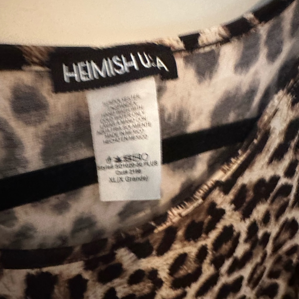 Heimish USA XL Lepard Print Dress